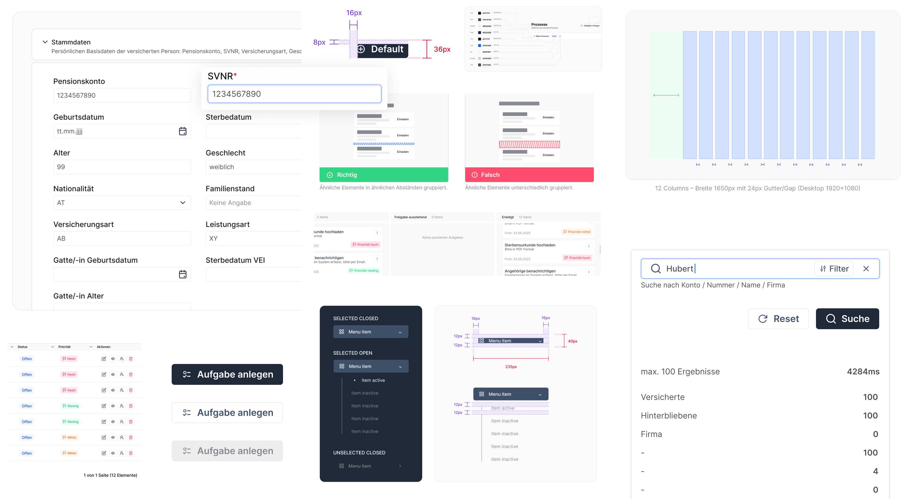 UI Design System and Components