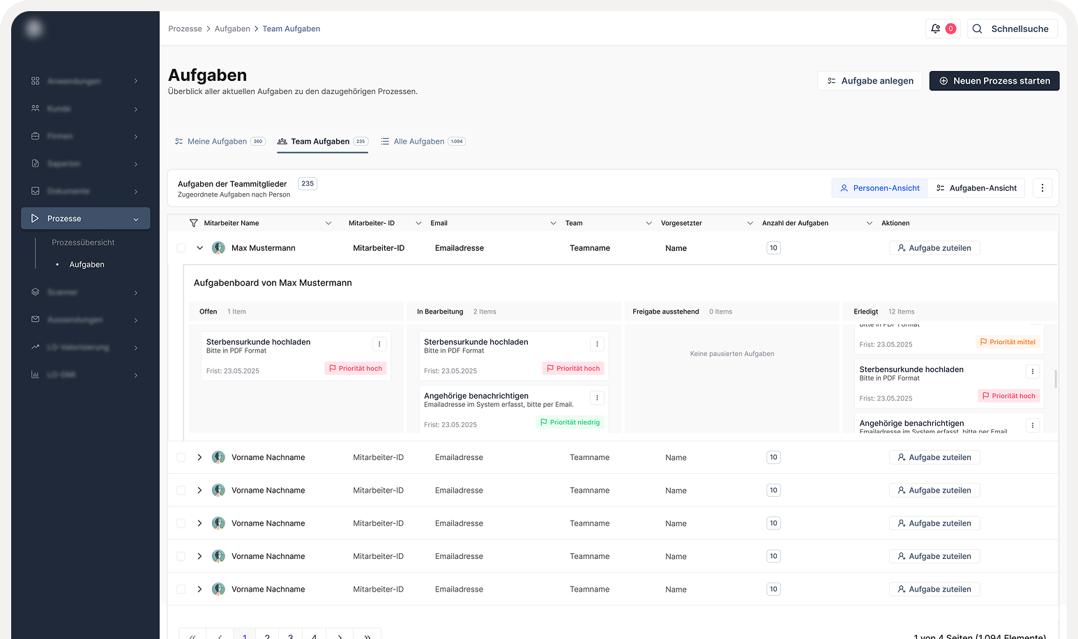 Insurance Dashboard Redesign