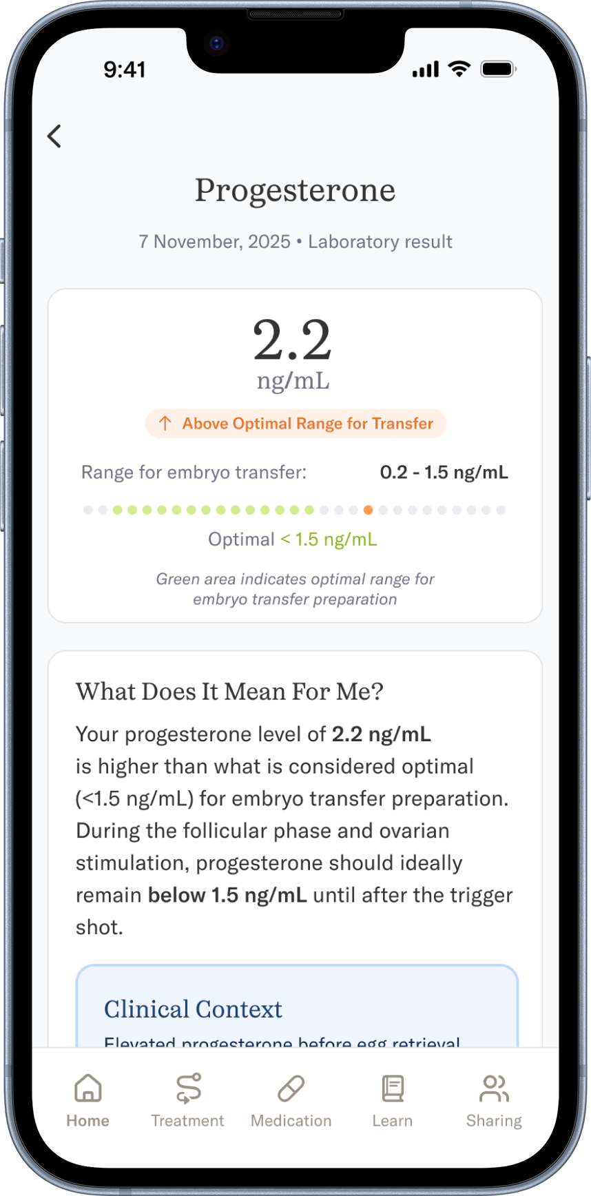 FemTech App Screen 2